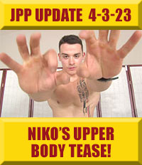 Jock Pits & Paws - Niko Shows Off His Hot, Hunky, Upper Body!