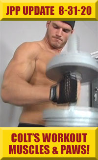 Jock Pits & Paws - Colt's Workout & Sweaty Paws!